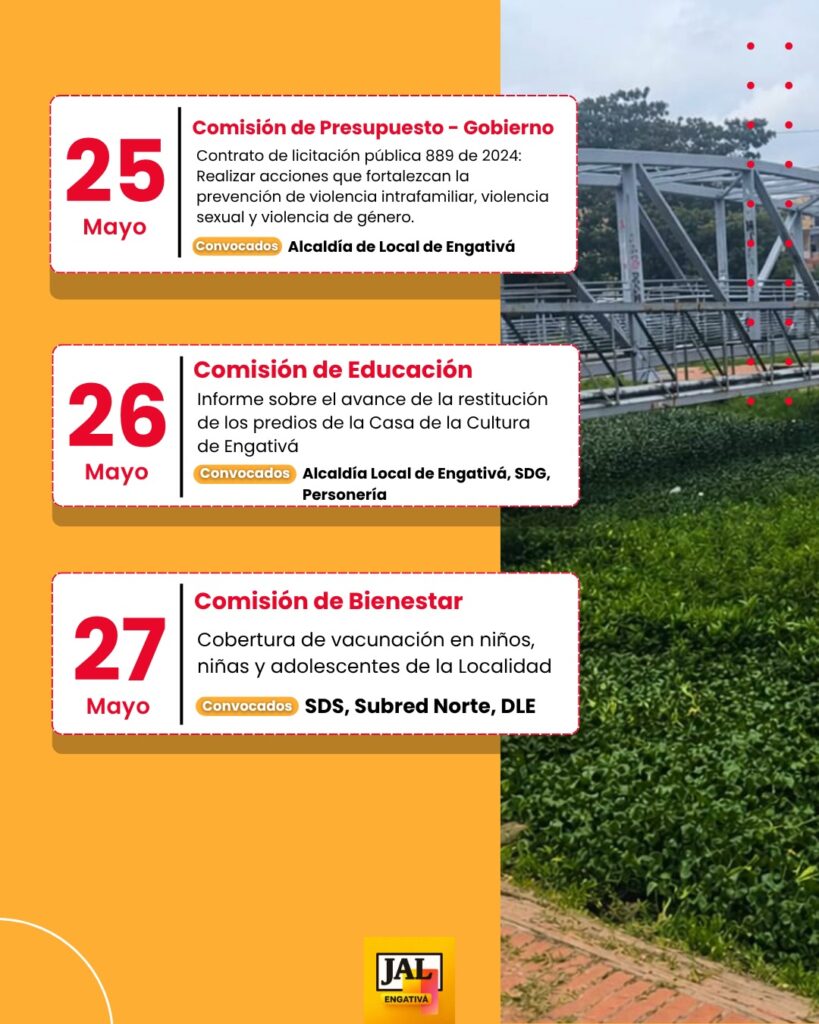 SESIÓNES DE LA JUNTA ADMINISTRADORA LOCAL